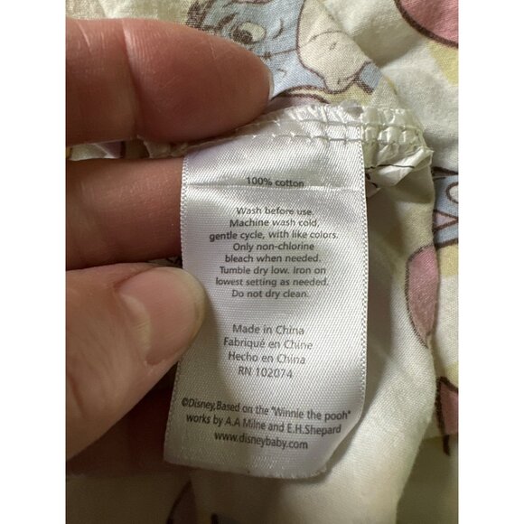 Disney Baby Winnie The Pooh and Friends Infant Crib Sheet 100% Cotton Made In Ch - Picture 6 of 6